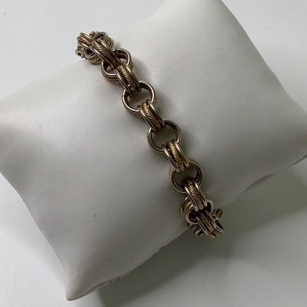 Catherine Popesco triple kindled circles bracelet SZ 7.5
